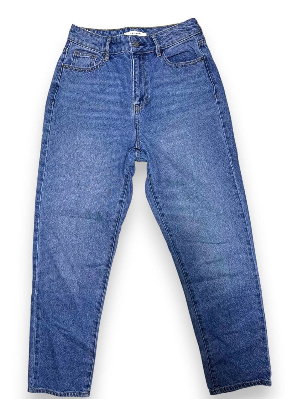 PacSun High-Rise Mom Jeans Classic Blue 100% Cotton Jeans Size 25